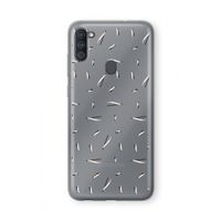 Hipster stripes: Samsung Galaxy A11 Transparant Hoesje