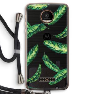 Lange bladeren: Motorola Moto Z Force Transparant Hoesje met koord