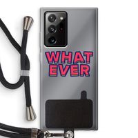 Whatever: Samsung Galaxy Note 20 Ultra / Note 20 Ultra 5G Transparant Hoesje met koord