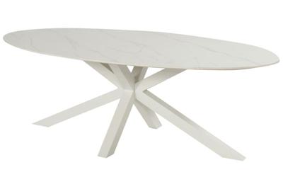 Xander Oval alu ceramic table 220x120 cm - Hartman
