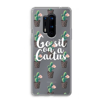 Cactus quote: OnePlus 8 Pro Transparant Hoesje