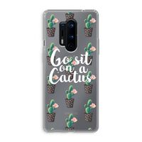 Cactus quote: OnePlus 8 Pro Transparant Hoesje