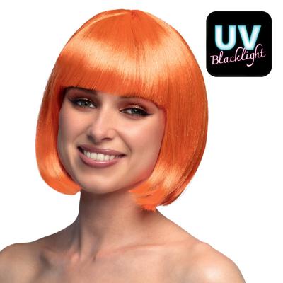 Pruik Cabaret oranje