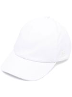 Courrèges casquette à patch logo - Blanc