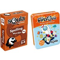 Spellenbundel - Squla - 2 stuks - Flitsquiz Groep 4&5 en Spelling (groep 3&4) - thumbnail