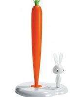 Alessi Bunny & Carrot Keukenrolhouder kunststof wit