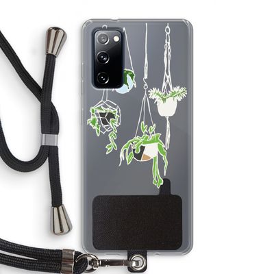 Hang In There: Samsung Galaxy S20 FE / S20 FE 5G Transparant Hoesje met koord