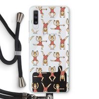 Gymboys: Samsung Galaxy A70 Transparant Hoesje met koord
