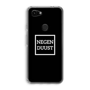 Negenduust black: Google Pixel 3a Transparant Hoesje