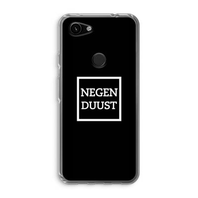 Negenduust black: Google Pixel 3a Transparant Hoesje