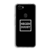 Negenduust black: Google Pixel 3a Transparant Hoesje