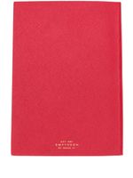 Smythson carnet à logo imprimé - Rouge