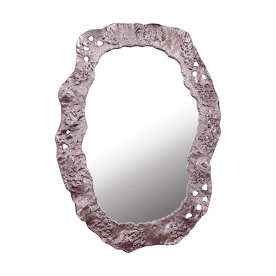 Kariss Bronzen Gegoten Alu Spiegel Ruwe Ovale Vorm