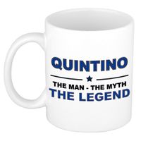 Quintino The man, The myth the legend collega kado mokken/bekers 300 ml