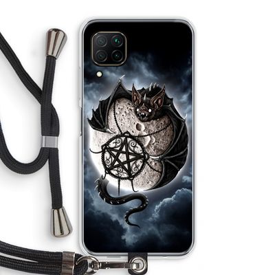 Volle maan: Huawei P40 Lite Transparant Hoesje met koord