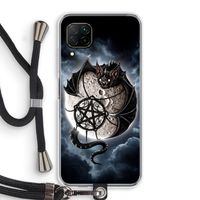 Volle maan: Huawei P40 Lite Transparant Hoesje met koord