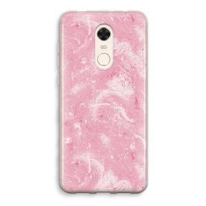 Abstract Painting Pink: Xiaomi Redmi 5 Transparant Hoesje