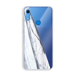 Gestreepte marmer: Huawei Y6s Transparant Hoesje