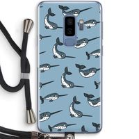 Narwhal: Samsung Galaxy S9 Plus Transparant Hoesje met koord