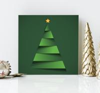 Moderne kerstboom Canvas schilderij kerst