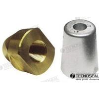 Ánodos punta de ejes Teignbridge TEN00405Q - ANODO CONICO CUADRADO ZINC Ø 68,5MM