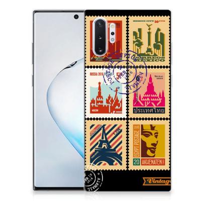 Samsung Galaxy Note 10 Plus | Silliconen Back Cover | Postzegels