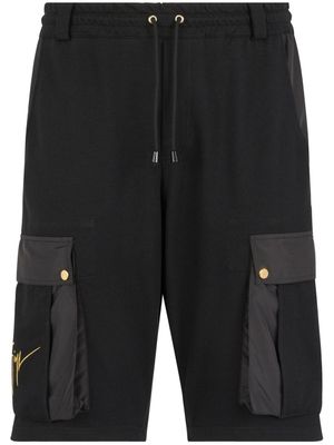 Giuseppe Zanotti bermuda à poches multiples - Noir