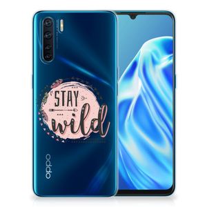 OPPO A91 Telefoonhoesje met Naam Boho Stay Wild