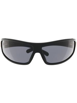 Chiara Ferragni lunettes de soleil teintées à monture rectangulaire - Noir