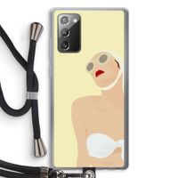 Summer: Samsung Galaxy Note 20 / Note 20 5G Transparant Hoesje met koord Summer: Samsung Galaxy Note 20 / Note 20 5G Transparant Hoesje met koord
