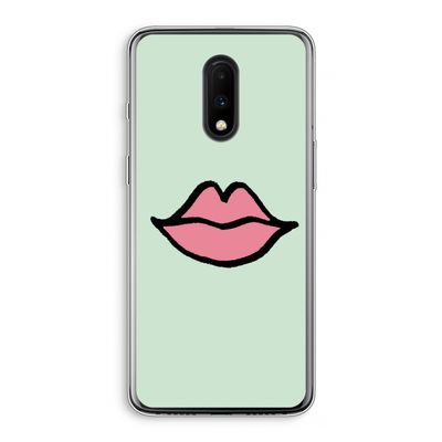 Kusje: OnePlus 7 Transparant Hoesje