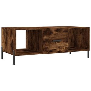 vidaXL Salontafel 102x50x40 cm bewerkt hout gerookt eikenkleurig