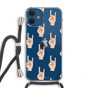 Rock: iPhone 12 mini Transparant Hoesje met koord
