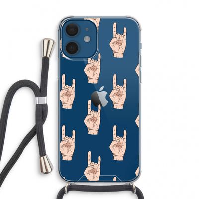 Rock: iPhone 12 mini Transparant Hoesje met koord
