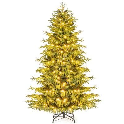 180 cm Kunstkerstboom met Verlichting Dennenboom Kerstboom Groen