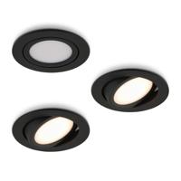 LED-inbouwspot Opaco zwart 5W dimbaar IP54 LED-inbouwspot Opaco zwart 5W dimbaar IP54