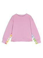 Stella McCartney Kids sweat en coton à logo imprimé - Rose - thumbnail