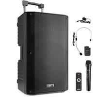Vonyx VSA700-BP portable speaker met Bluetooth en draadloze microfoon