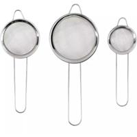Benson Keuken vergiet/zeef - set 3-delig - RVS - compact - D10/8 en 6 cm Benson Keuken vergiet/zeef - set 3-delig - RVS - compact - D10/8 en 6 cm