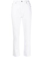 7 For All Mankind jean slim à coupe courte - Blanc