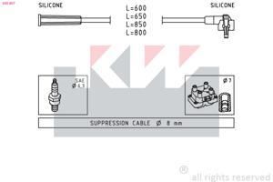 KW Bougiekabelset 360 007