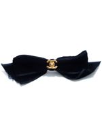 CHANEL Pre-Owned barrette Coco Mark Ribbon (années 1980-1990) - Noir - thumbnail