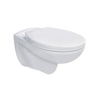 QeramiQ Basic Start Classico Wandclosetset - 54.5x35.5cm - diepspoel - rimless - softclose zitting - glans wit PRO218.01