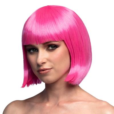 Pruik Cabaret ice roze