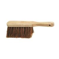 Benson Handveger stoffer van hout - kokosvezels - 30 cm - binnen en buiten - droog vuil opvegen