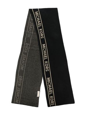 Michael Kors Kids écharpe à logo imprimé - Noir