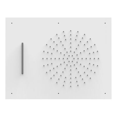Hoofddouche Tres Exclusive | 50x65 cm | Met waterval | Rechthoek | Wit mat