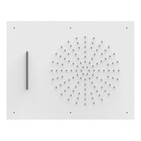 Hoofddouche Tres Exclusive | 50x65 cm | Met waterval | Rechthoek | Wit mat
