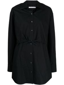 Alexander Wang robe-chemise en coton à effet superposé - Noir