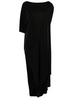 Faliero Sarti robe de plage asymétrique Guadalupe - Noir